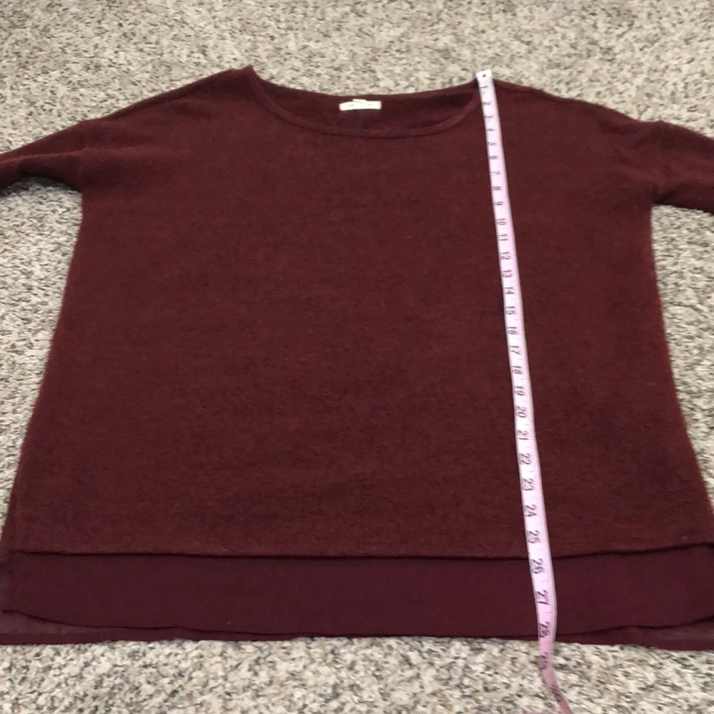 Urban Outfitters Silence + Noise Sweater Size Small Burgundy Red Pullover